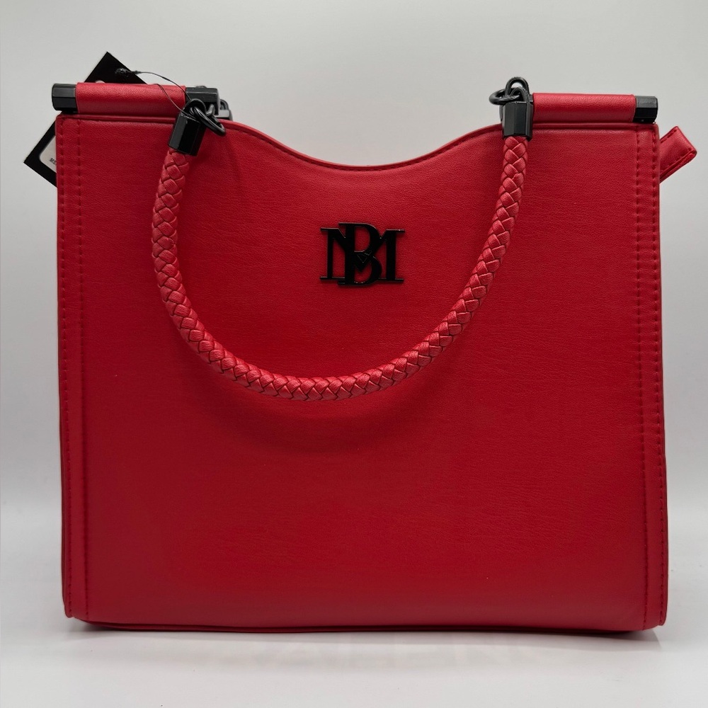 Authentic Badgley Mischka Vegan Leather Red Women's Handbag